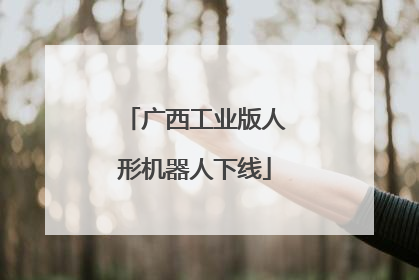 广西工业版人形机器人下线