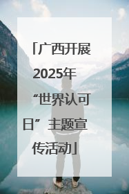广西开展2025年“世界认可日”主题宣传活动