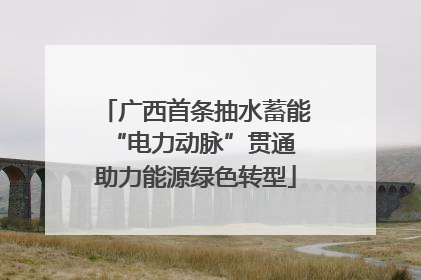 广西首条抽水蓄能“电力动脉”贯通 助力能源绿色转型