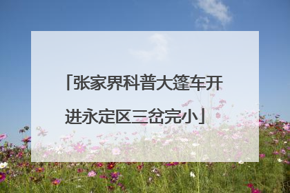 张家界科普大篷车开进永定区三岔完小