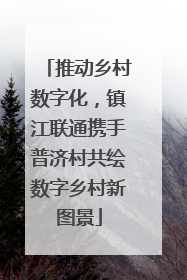 推动乡村数字化，镇江联通携手普济村共绘数字乡村新图景