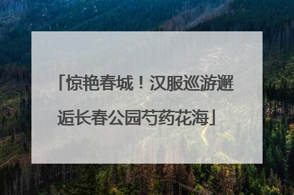 惊艳春城！汉服巡游邂逅长春公园芍药花海