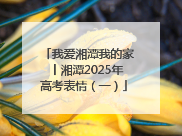 我爱湘潭我的家丨湘潭2025年高考表情（一）