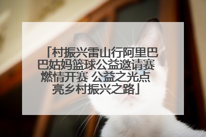 村振兴雷山行阿里巴巴姑妈篮球公益邀请赛燃情开赛 公益之光点亮乡村振兴之路