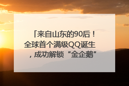 来自山东的90后！全球首个满级QQ诞生，成功解锁“金企鹅”，是继承父亲账号