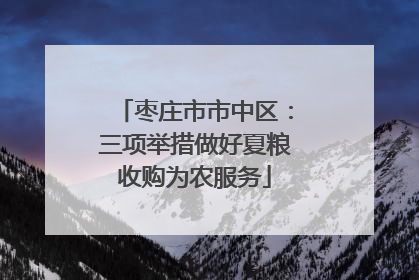 枣庄市市中区：三项举措做好夏粮收购为农服务