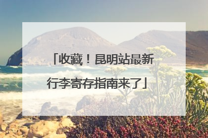 收藏！昆明站最新行李寄存指南来了