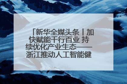 新华全媒头条丨加快赋能千行百业 持续优化产业生态——浙江推动人工智能健康有序发展观察
