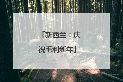 新西兰：庆祝毛利新年