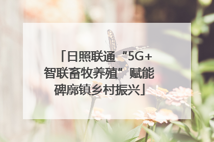 日照联通“5G+智联畜牧养殖”赋能碑廓镇乡村振兴