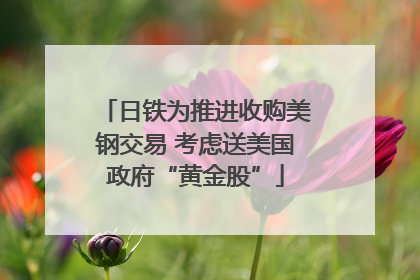 日铁为推进收购美钢交易 考虑送美国政府“黄金股”