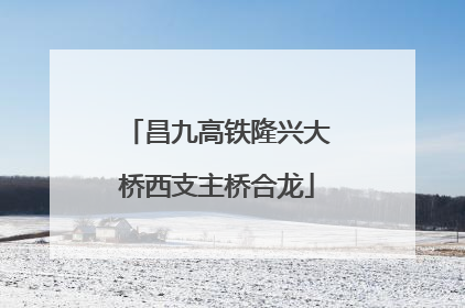 昌九高铁隆兴大桥西支主桥合龙