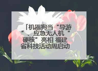 机器狗当“导游”、应急无人机“硬核”亮相 福建省科技活动周启动 百余项特色活动酷炫来袭