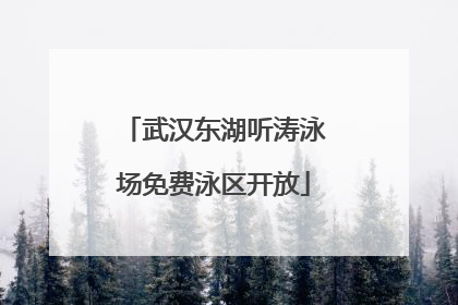 武汉东湖听涛泳场免费泳区开放