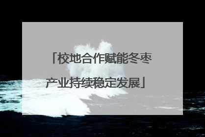 校地合作赋能冬枣产业持续稳定发展