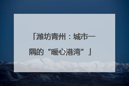 潍坊青州：城市一隅的“暖心港湾”