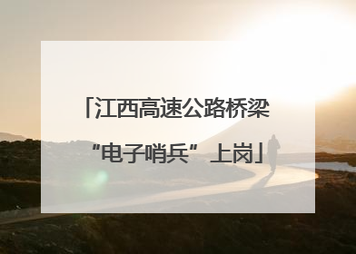 江西高速公路桥梁“电子哨兵”上岗