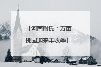 河南尉氏：万亩桃园迎来丰收季