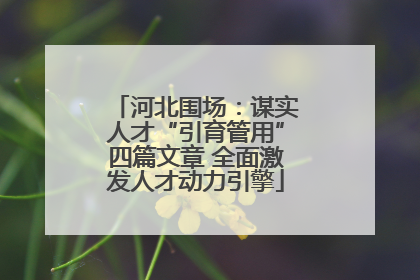 河北围场：谋实人才“引育管用”四篇文章 全面激发人才动力引擎