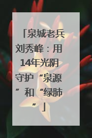 泉城老兵刘秀峰：用14年光阴守护“泉源”和“绿肺”