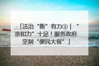 法治“衡”有力①｜“亲和力”十足！服务政府烹制“便民大餐”