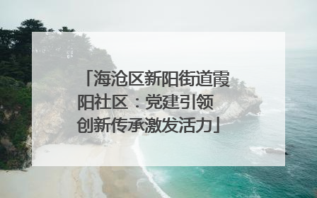 海沧区新阳街道霞阳社区：党建引领 创新传承激发活力