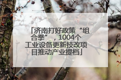 济南打好政策“组合拳”，1004个工业设备更新技改项目推动产业提档