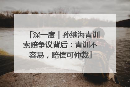 深一度｜孙继海青训索赔争议背后：青训不容易，赔偿可仲裁