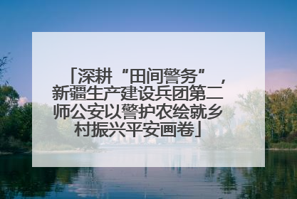 深耕“田间警务”，新疆生产建设兵团第二师公安以警护农绘就乡村振兴平安画卷