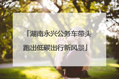 湖南永兴公务车带头跑出低碳出行新风景