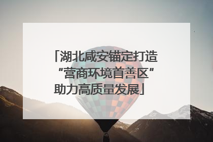 湖北咸安锚定打造“营商环境首善区”助力高质量发展