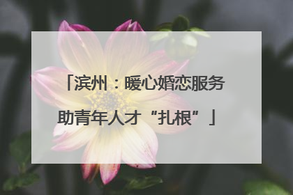 滨州：暖心婚恋服务助青年人才“扎根”