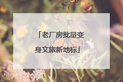 老厂房批量变身文旅新地标