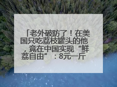 老外破防了！在美国只吃荔枝罐头的他，竟在中国实现“鲜荔自由”：8元一斤敞开吃！