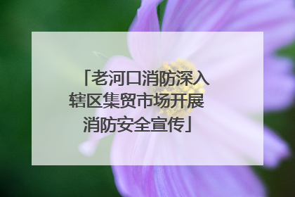 老河口消防深入辖区集贸市场开展消防安全宣传