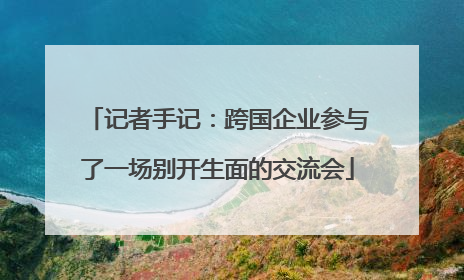 记者手记：跨国企业参与了一场别开生面的交流会