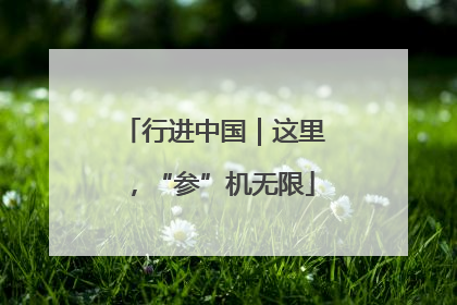 行进中国｜这里，“参”机无限