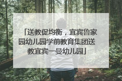 送教促均衡，宜宾鲁家园幼儿园学前教育集团送教宜宾一曼幼儿园