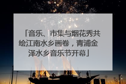 音乐、市集与烟花秀共绘江南水乡画卷，青浦金泽水乡音乐节开幕