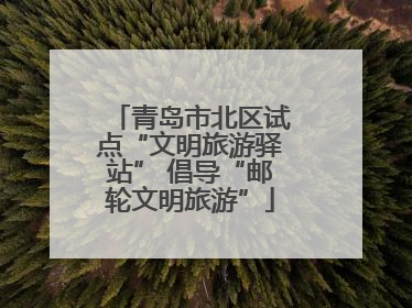 青岛市北区试点“文明旅游驿站” 倡导“邮轮文明旅游”