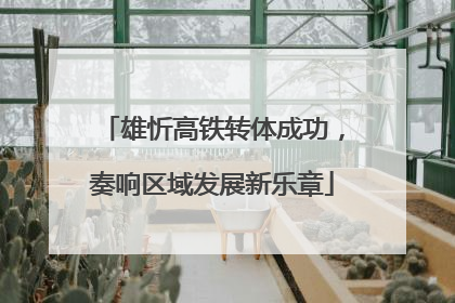 雄忻高铁转体成功，奏响区域发展新乐章