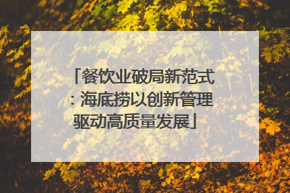 餐饮业破局新范式：海底捞以创新管理驱动高质量发展