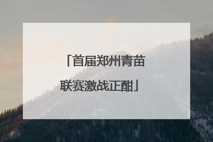 首届郑州青苗联赛激战正酣