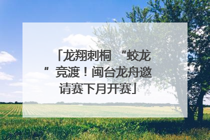龙翔刺桐 “蛟龙”竞渡！闽台龙舟邀请赛下月开赛