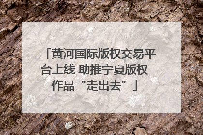 黄河国际版权交易平台上线 助推宁夏版权作品“走出去”
