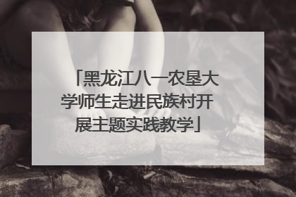 黑龙江八一农垦大学师生走进民族村开展主题实践教学