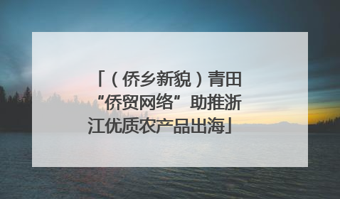（侨乡新貌）青田“侨贸网络”助推浙江优质农产品出海