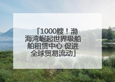 1000艘！渤海湾崛起世界级船舶租赁中心 促进全球贸易流动
