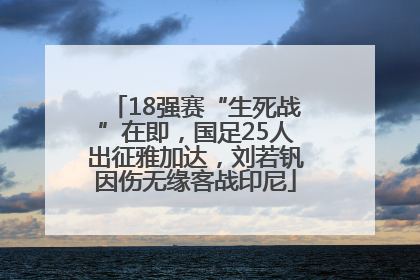 18强赛“生死战”在即，国足25人出征雅加达，刘若钒因伤无缘客战印尼