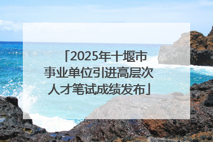 2025年十堰市事业单位引进高层次人才笔试成绩发布